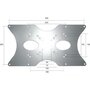 Neomounts by Newstar FPMA-VESA400 VESA adapter plate, 35 kg, 50x50, 75x75, 100x100, 120x120, 200x200
