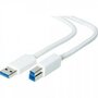 ADJ 320-00020 USB 3.0 Kabel, Type A / Type B M/M 3m White Blister