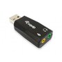 Equip 245320 USB Audio Adapter, USB Type-A, 3.5 mm, 22 mm, 51 mm, 12 mm, Black