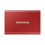 Samsung MU-PC1T0R/WW T7 Portable SSD, 1 TB, USB Type-C, 3.2 Gen 2, 1050 MB/s, Red