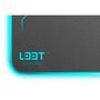 L33T Gaming 160378 Kvennavagn RGB Hard Gaming mat w/ Qi charge, 355 x 255 x 5.8 mm, Black